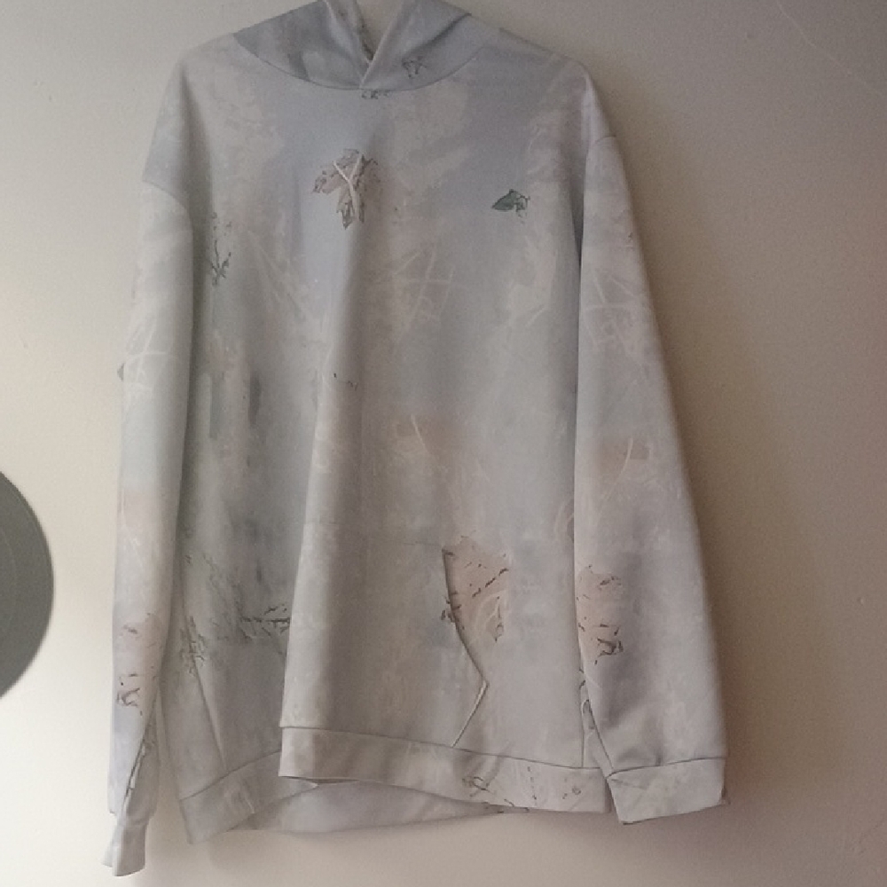 Stylish Gray Subtle Camo Hoodie